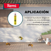 Spray Insecticida Anti Avispas, avispón y avispa asiática 750 ml - Remi Hogar