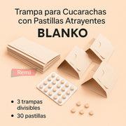 Trampa Cucarachas con Pastillas Atrayentes Cucarachas - Blanko - Remi Hogar