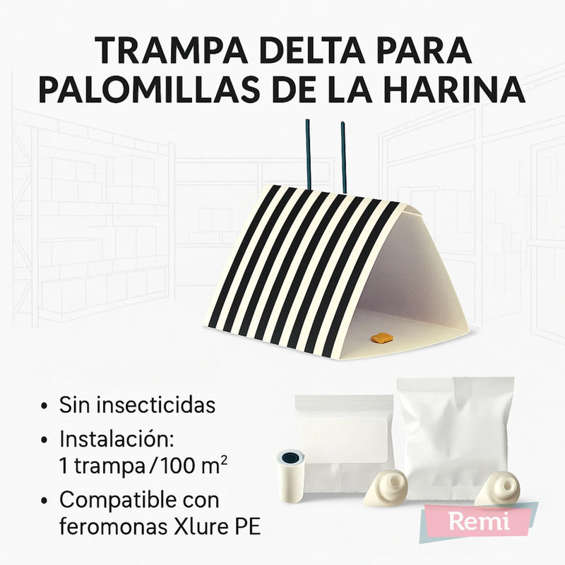 Trampa Delta para Polillas de la Harina - Remi Hogar
