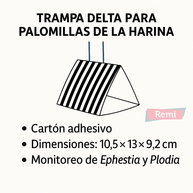 Trampa Delta para Polillas de la Harina - Remi Hogar