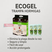 Trampa Insecticida Hormigas ECOGEL - Novar - Remi Hogar