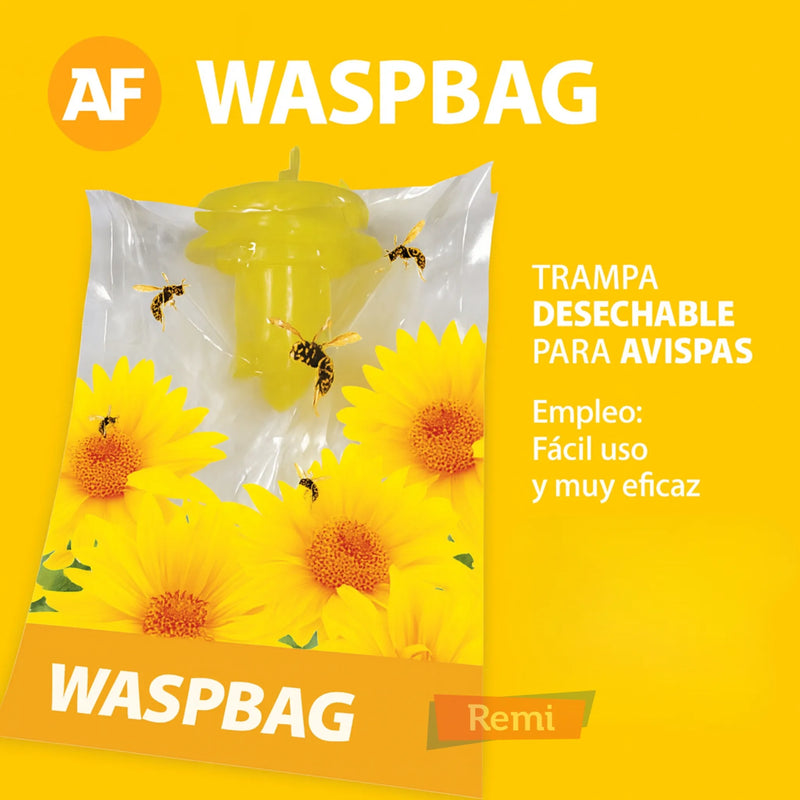 Trampa desechable para avispas con atrayente - Agrisense - Remi Hogar