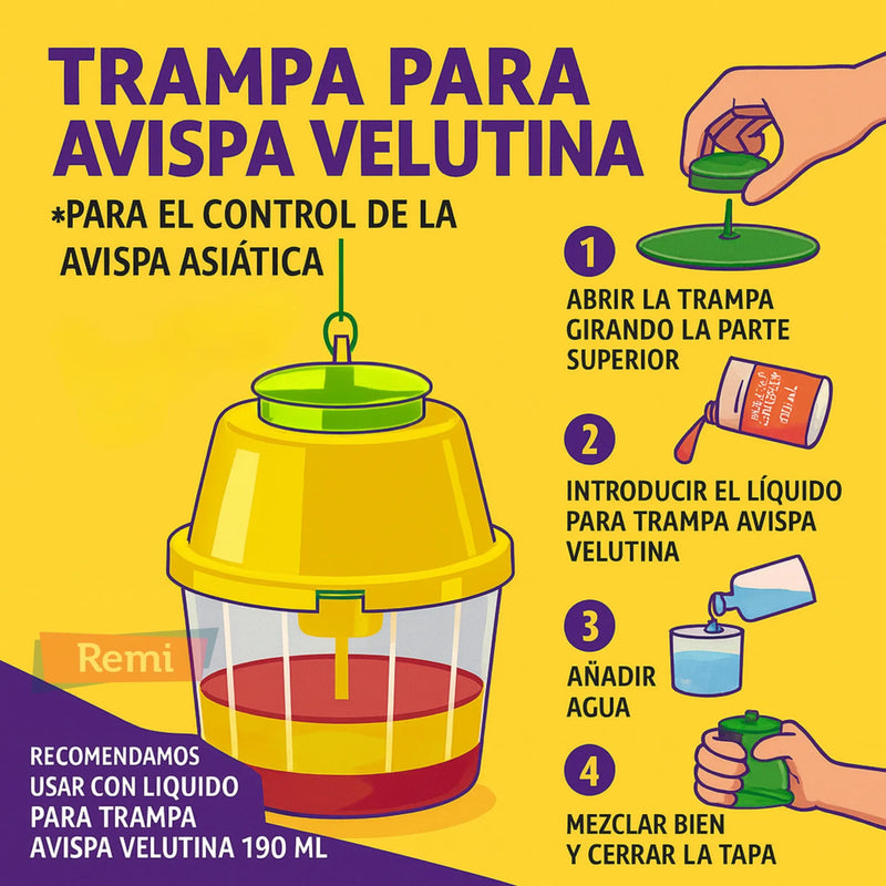 Trampa para avispa velutina Masso Preben con atrayente