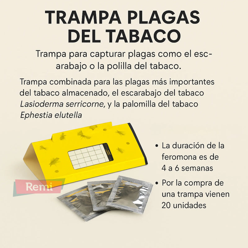 Trampas Plagas del Tabaco - Remi Hogar 2
