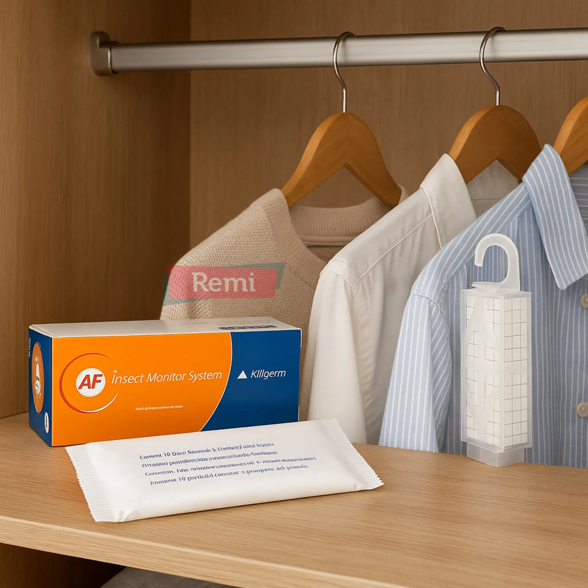 Trampas adhesivas AF® para Polilla de la Ropa (Tinoela) - 10 unidades - Remi Hogar
