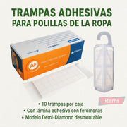 Trampas adhesivas AF® para Polilla de la Ropa (Tinoela) - 10 unidades - Remi Hogar