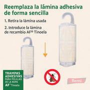 Trampas adhesivas AF® para Polilla de la Ropa (Tinoela) - 10 unidades - Remi Hogar