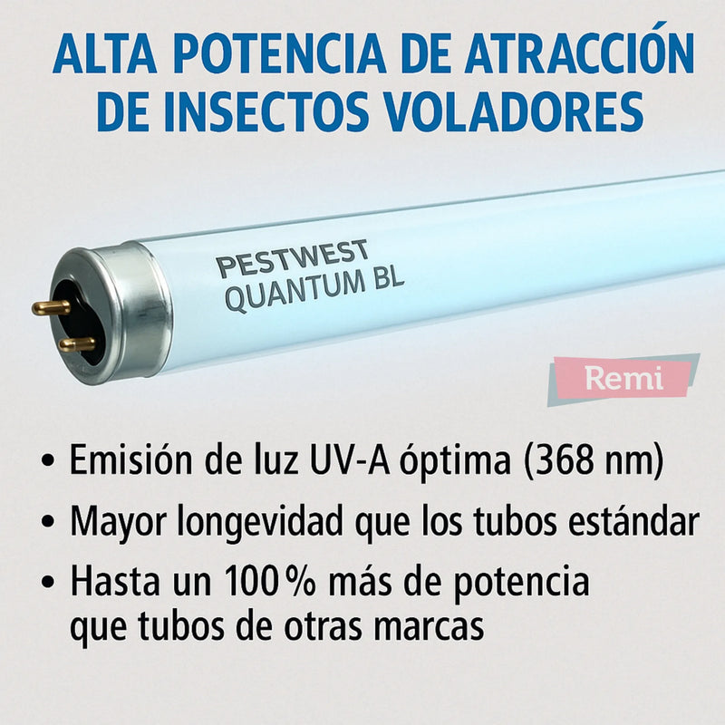 Tubo Quantum BL UV - 15W T5 30 cm - Remi Hogar