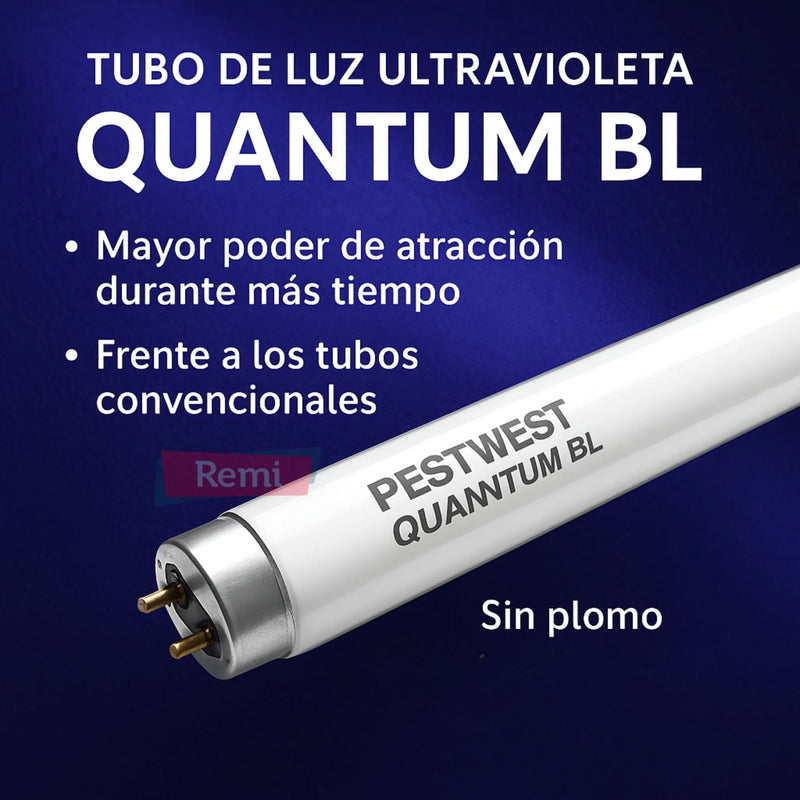 Tubo Quantum BL UV - 25W T8 45 cm - Remi Hogar
