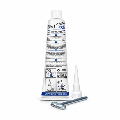 Adhesivo Especial Transparente 80 ml | Pegamento para Pinchos Antipalomas, Clips y Redes | Interior y Exterior