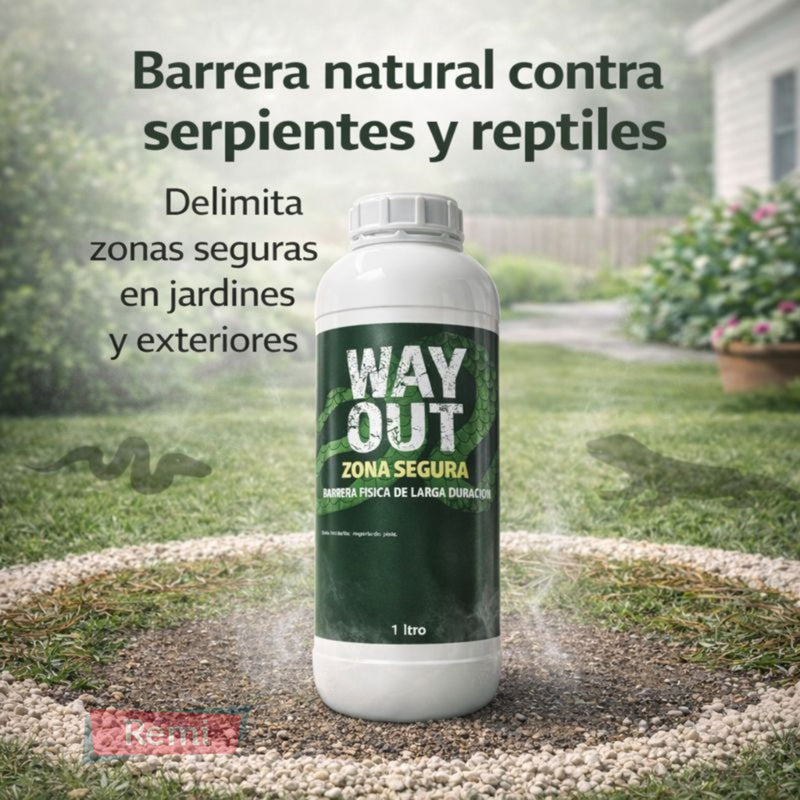 Repelente para Serpientes y Reptiles 1 L granulado – WayOut - Remi Hogar