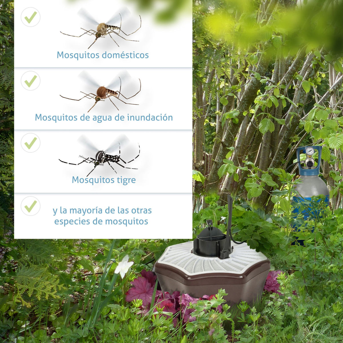 BG - Booster CO₂ Kit de ampliación para trampa BG - Mosquitaire - Remi Hogar