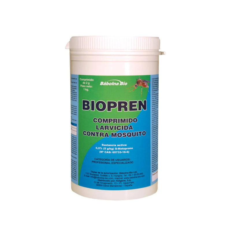 Larvicida mosquitos Biopren comprimido 1 kg con S-Metopreno