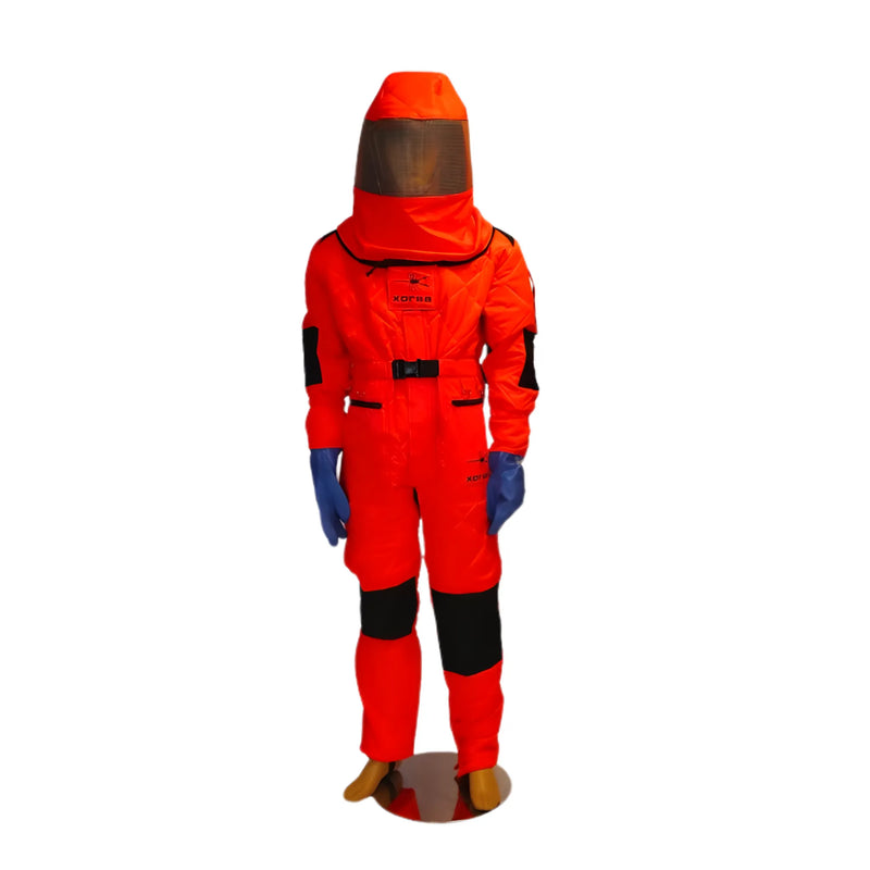 Traje anti avispa asiática con casco, guantes Kevlar y protección integral
