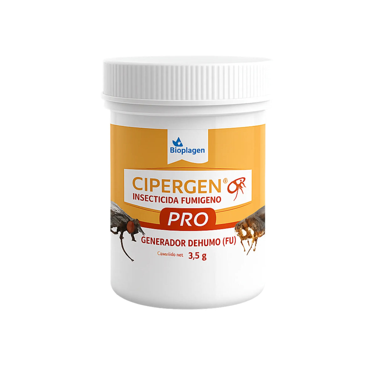 CIPERGEN PRO Fumígeno para moscas, cucarachas, pulgas y plagas del grano en recintos cerrados