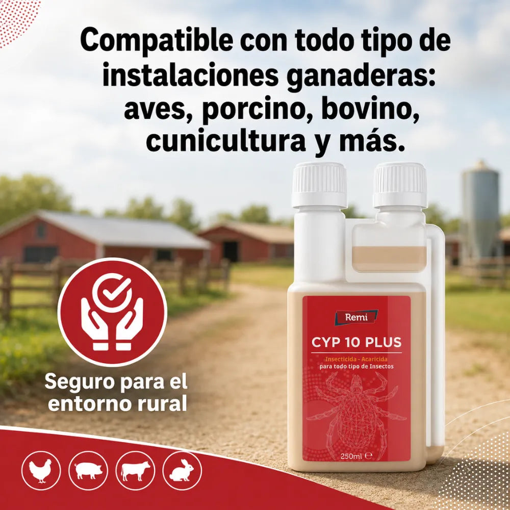 Insecticida Acaricida Concentrado Emulsionable Cipermetrina - Remi Hogar - Remi Hogar
