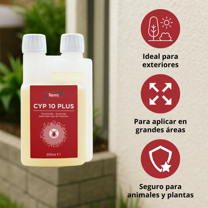Insecticida Acaricida Concentrado Emulsionable Cipermetrina - Remi Hogar
