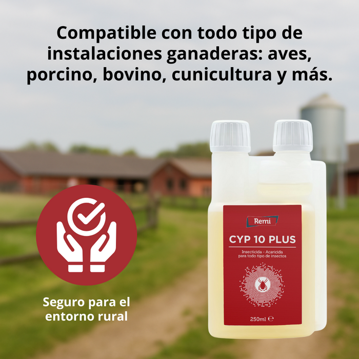 Insecticida Acaricida Concentrado Emulsionable Cipermetrina - Remi Hogar