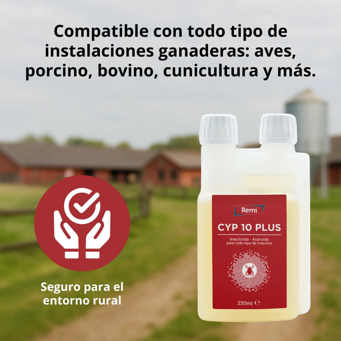 Insecticida Acaricida Concentrado Emulsionable Cipermetrina - Remi Hogar