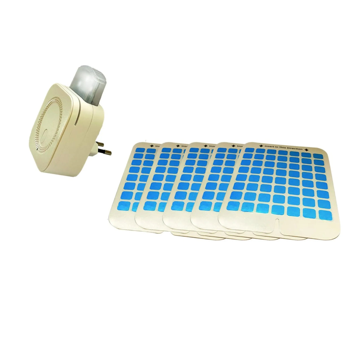 Enchufe antimosquitos con luz y placa adhesiva sin insecticidas