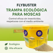 Trampa ecológica para moscas con atrayente biológico en polvo - Flybuster - Remi Hogar