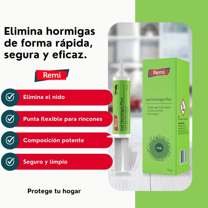 Gel Insecticida Hormigas Plus 10 gr - Remi Hogar