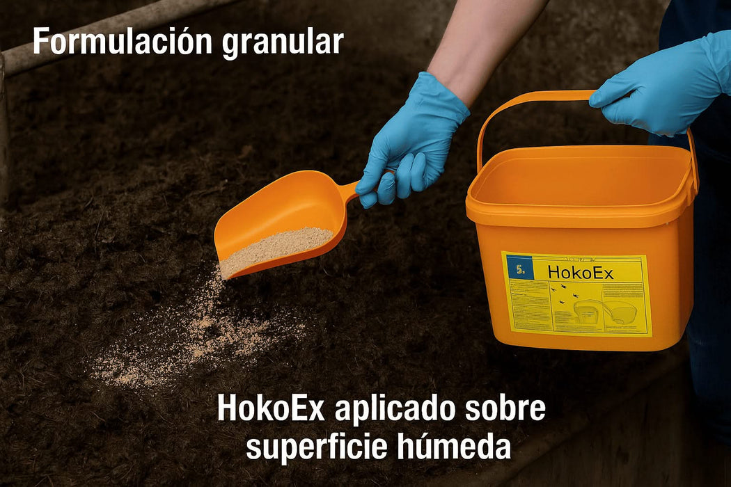 Larvicida granulado para moscas Hoko Ex