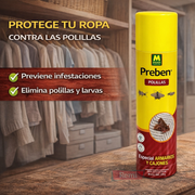 Spray anti polillas para ropa con aroma a manzana