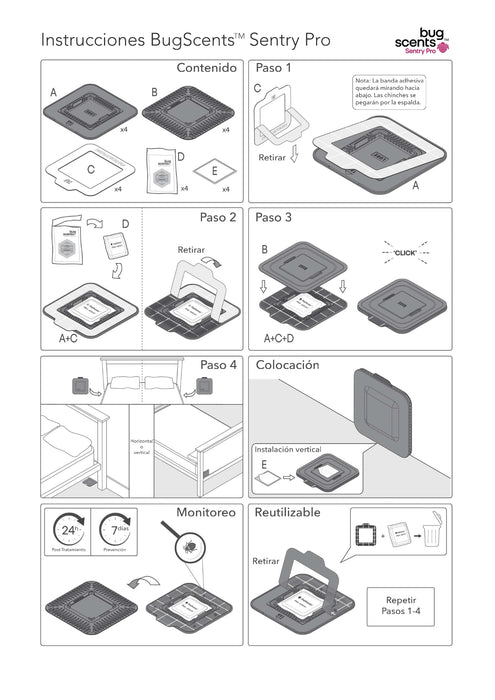 Recambio atrayente 4 unidades - BugScents Sentry Pro
