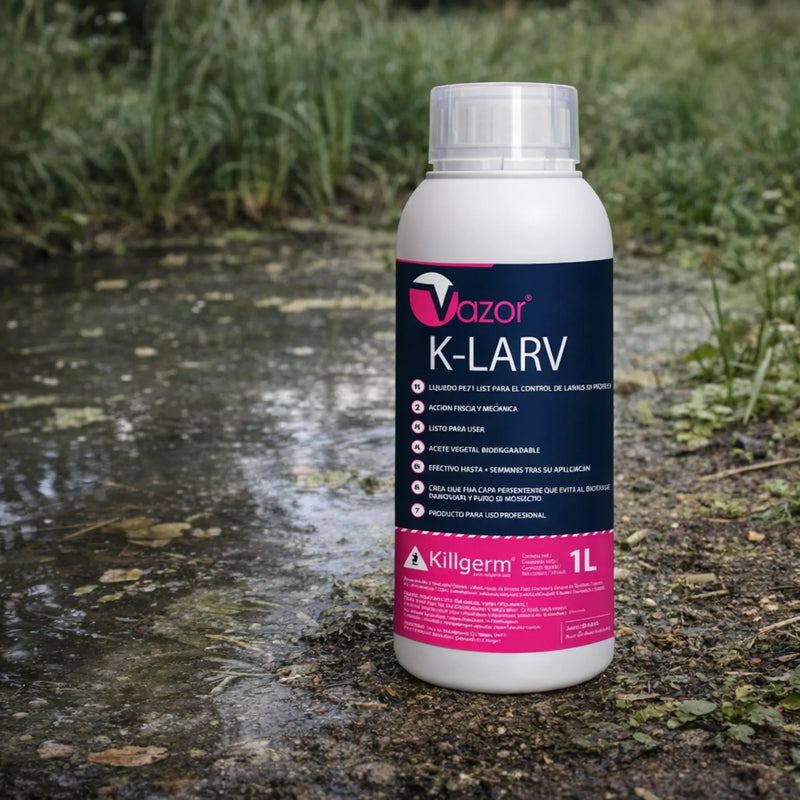 Vazor K-Larv control de larvas de mosquito en agua estancada con acción física