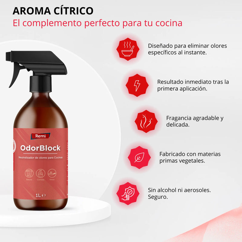Neutralizador de olores para cocinas pensado para combatir olores persistentes
