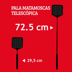 Pala matamoscas extensible Preben para control de moscas en interiores