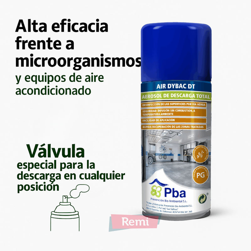 Air Dybac DT 100 ml - Desinfectante en aerosol - Remi Hogar