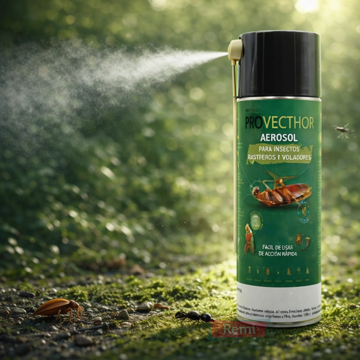 Provecthor aerosol insecticida con efecto inmovilizador tipo tela de araña