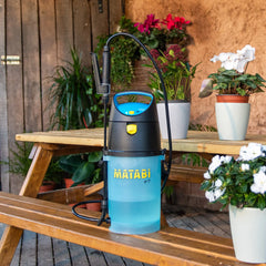 Pulverizador Matabi E7 a batería sin bombeo con alta autonomía y control preciso