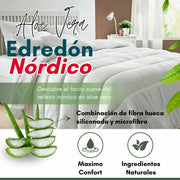 Edredón Relleno Nórdico de Fibra Aloe Vera - Remi Hogar