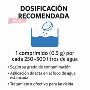 Serpa Mosquito Tablet Sayonara – Larvicida en comprimidos para aguas estancadas - Remi Hogar