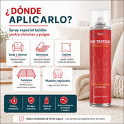 Spray Insecticida para Chinches y Pulgas especial tejidos 400 ml - Remi Hogar