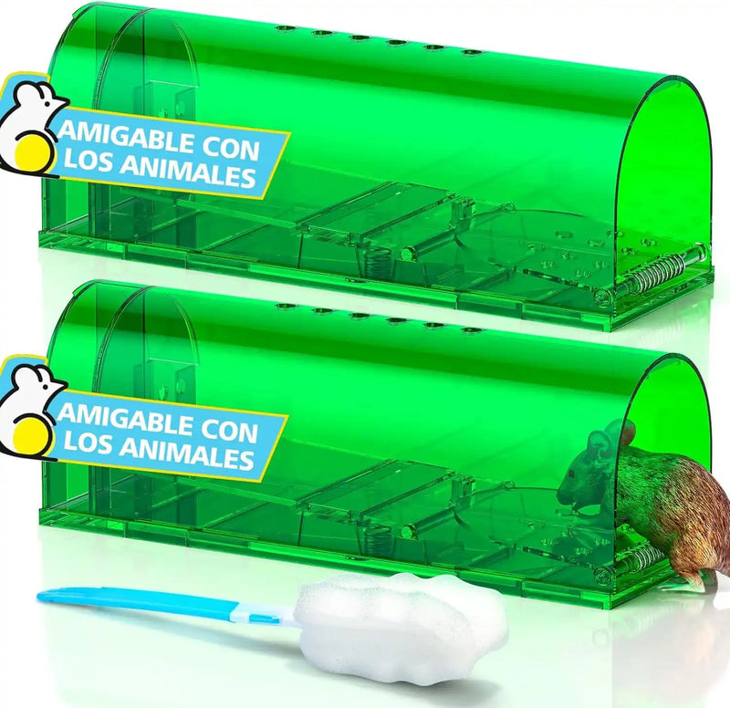 2Pcs Trampa para capturar ratones - Reutilizable - Remi Hogar