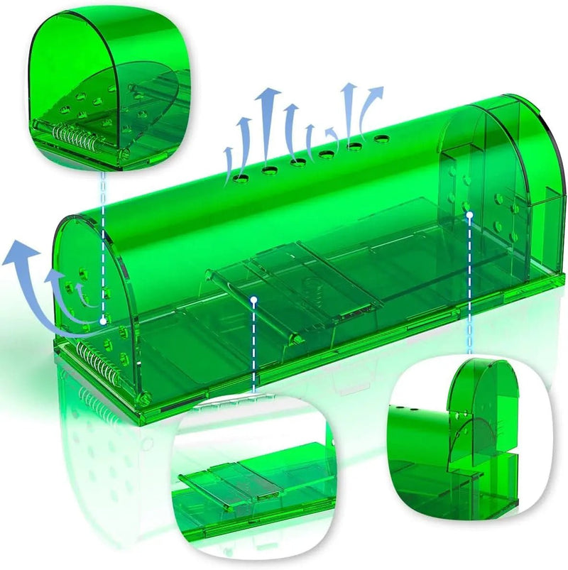2Pcs Trampa para capturar ratones - Reutilizable - Remi Hogar
