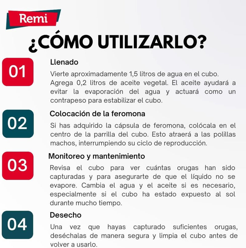 Trampa para procesionaria - Cubo Procerex - Remi Hogar