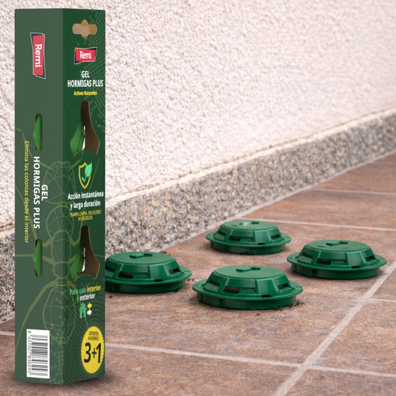 Pack 4 Trampas Gel Hormigas Plus - Remi Hogar - Remi Hogar