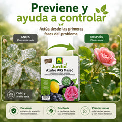 Preben Azufre WG protección ecológica frente al oídio, ácaros y araña roja