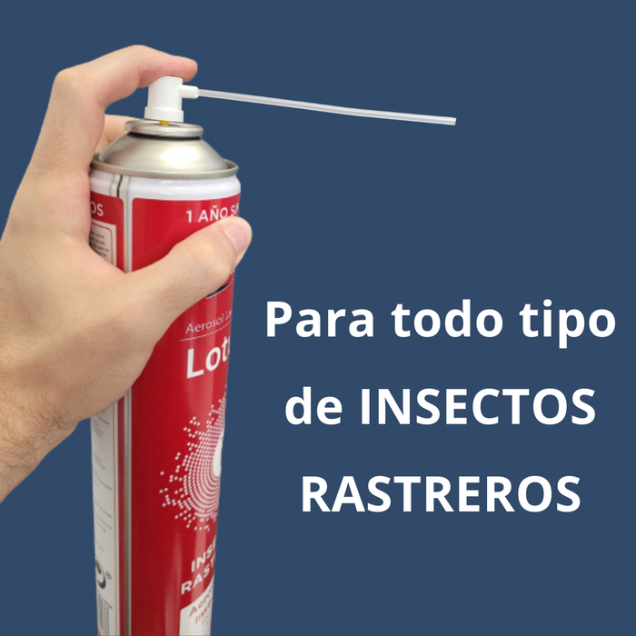 Laca - Spray insecticida para insectos Rastreros con cánula 750 ml