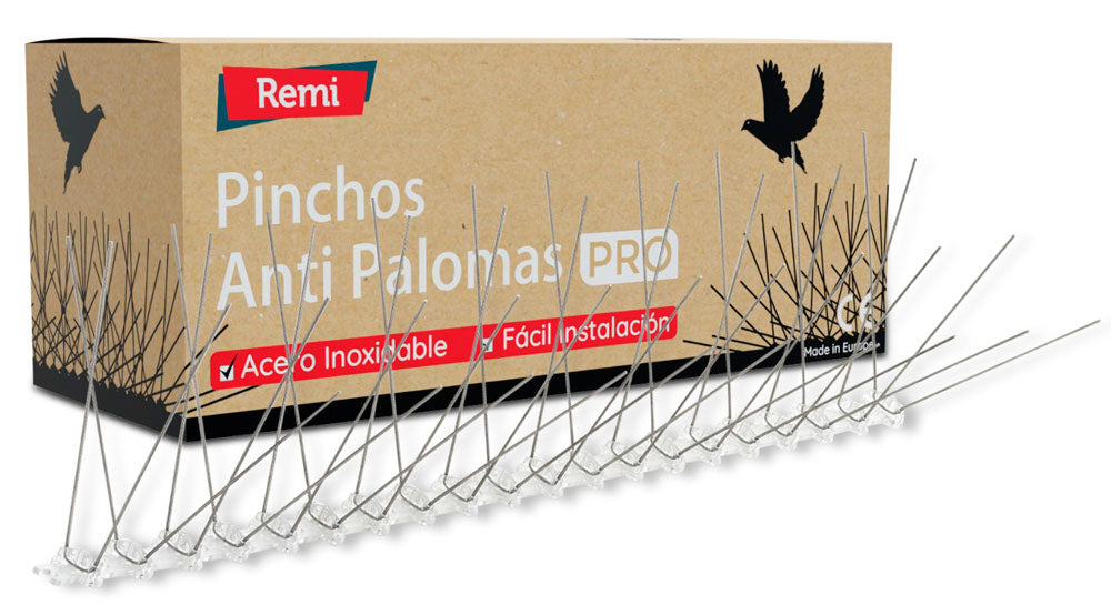 Pinchos Anti Palomas E-40 Base Policarbonato (1 metro)